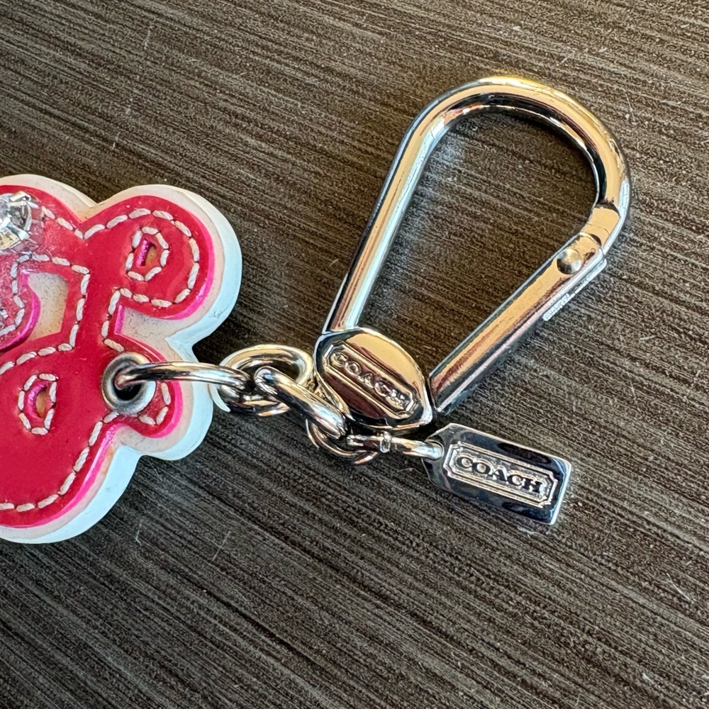 Coach LOVE Crystal Bag Charm Keychain Y2K - Picture 7 of 8